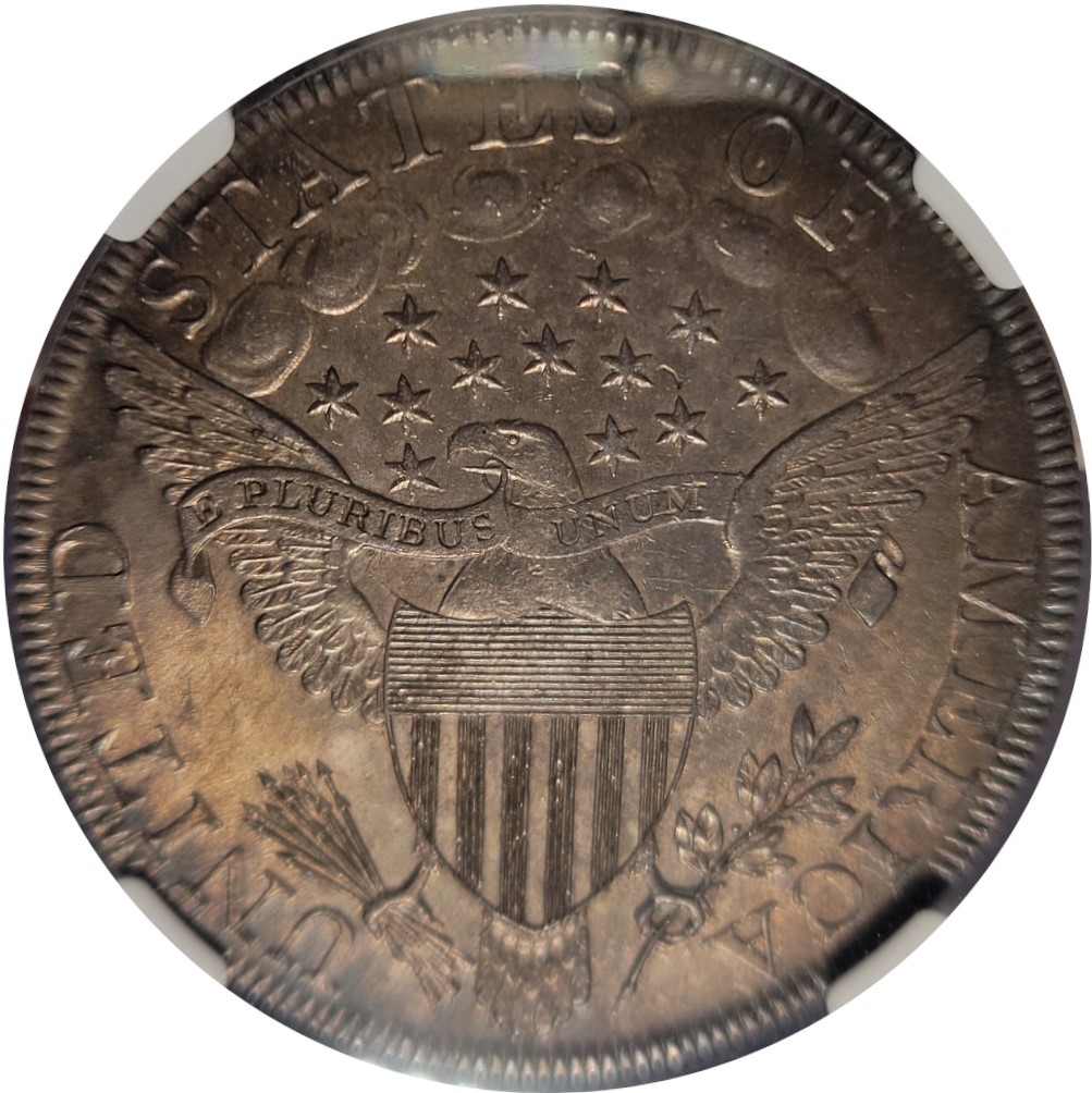1798-$1-Draped-Bust-Dollar-Large-Eagle-Bolender-23,-Bowers-Borckardt-105,-Rarity-3